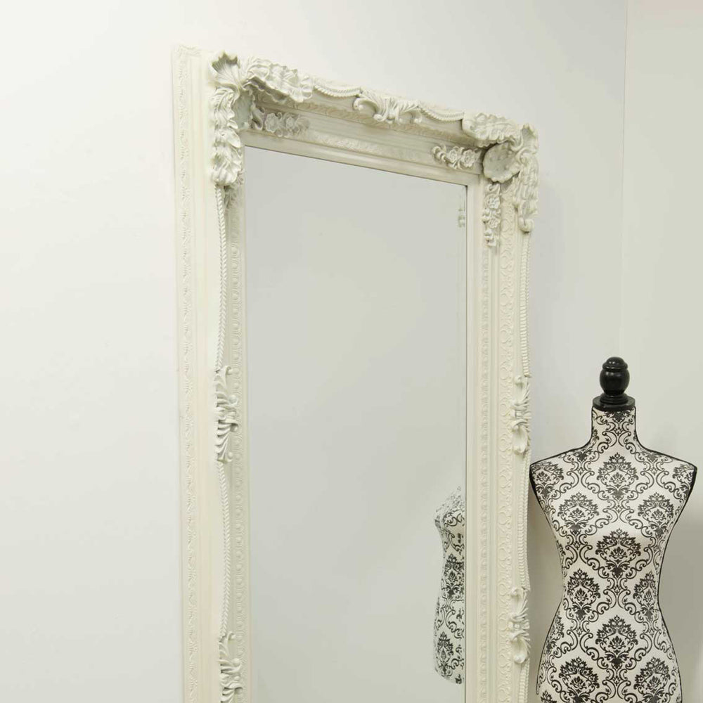 Product photograph of Olivia S Leah Wall Mirror In Ivory - 175 X 89cm from Olivia's.