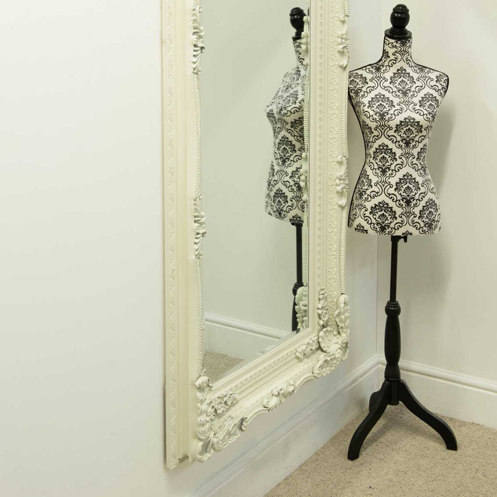 Product photograph of Olivia S Leah Wall Mirror In Ivory - 175 X 89cm from Olivia's.