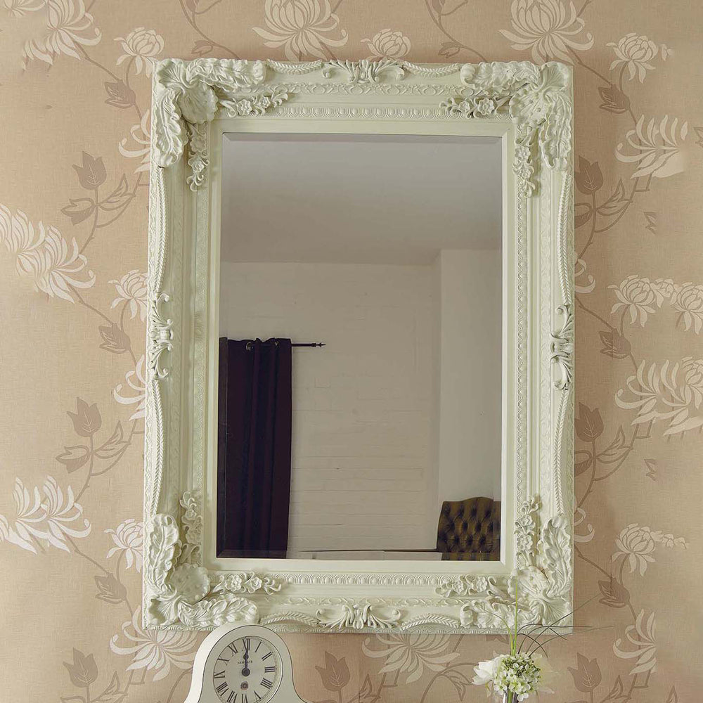 Product photograph of Olivia S Leah Wall Mirror In Ivory - 122 X 91cm from Olivia's