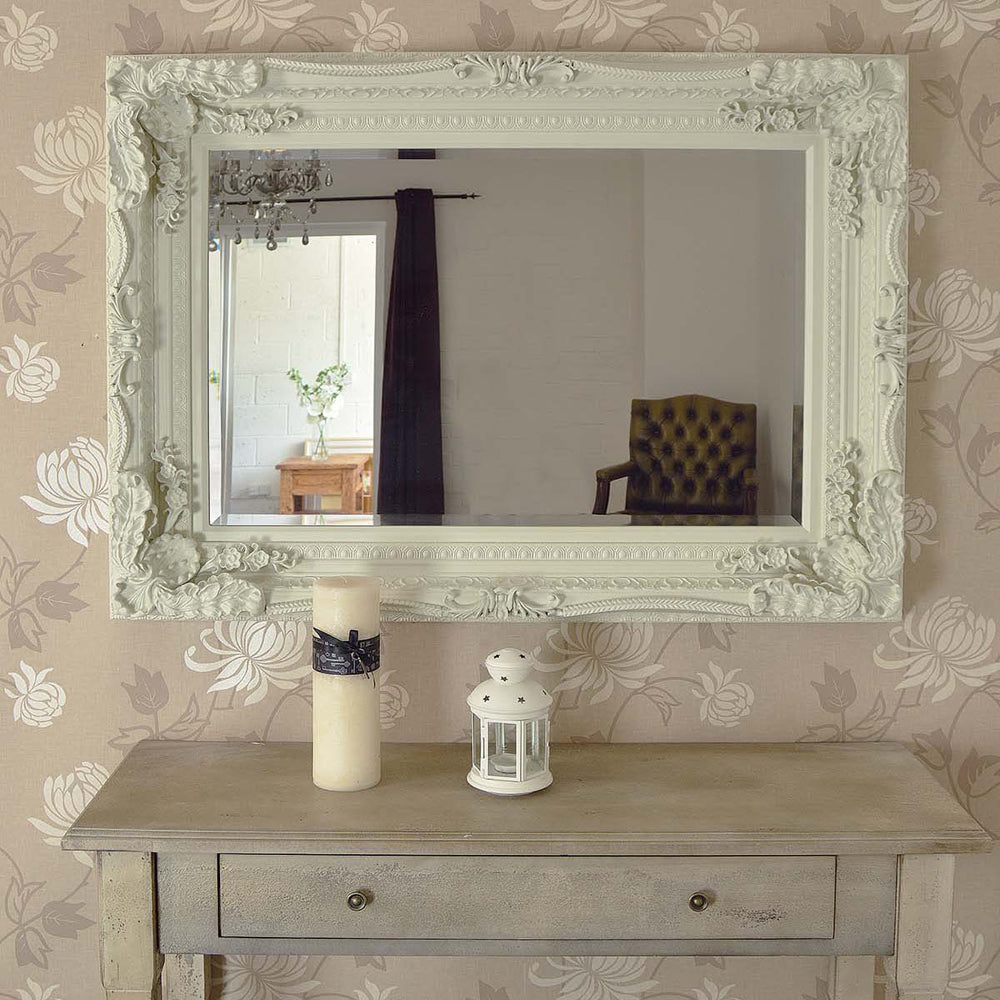 Product photograph of Olivia S Leah Wall Mirror In Ivory - 122 X 91cm from Olivia's.