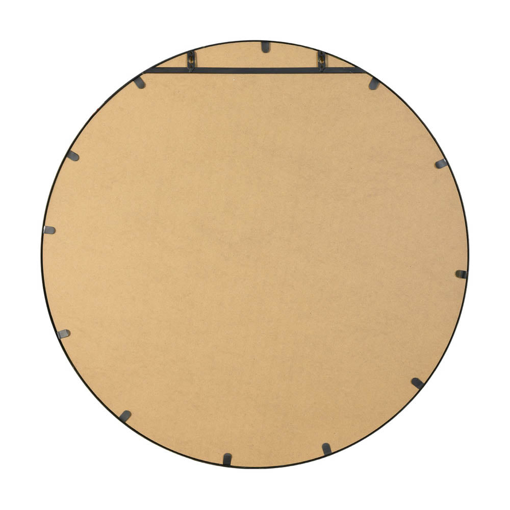 Product photograph of Olivia S Riga Bevelled Round Mirror In Gold - 80 X 80cm from Olivia's.