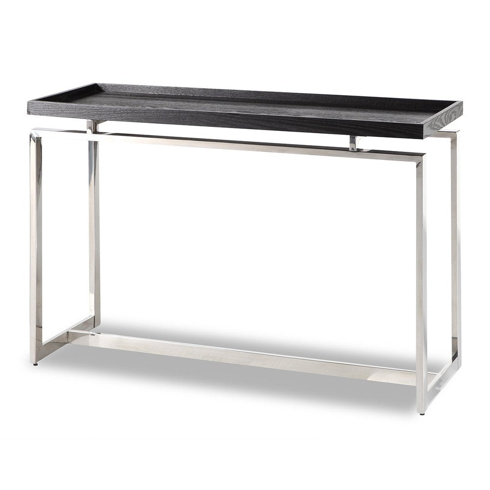 Liang Eimil Malcom Console Table Polished Stainless Steel