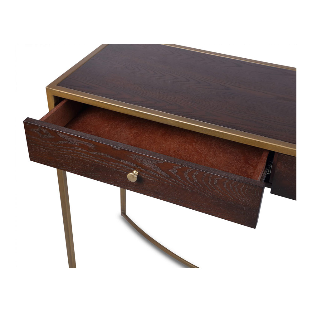 Product photograph of Liang Eimil Rivoli Dressing Table Chocolate Brown from Olivia's.