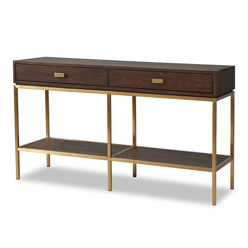 Product photograph of Liang Eimil Levi Dressing Table Dark Brown Ash from Olivia's