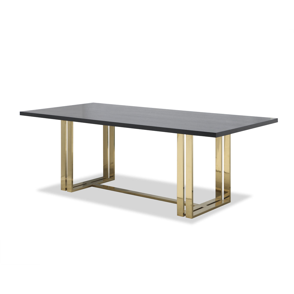 Product photograph of Liang Eimil Lennox Dining Table Gold from Olivia's