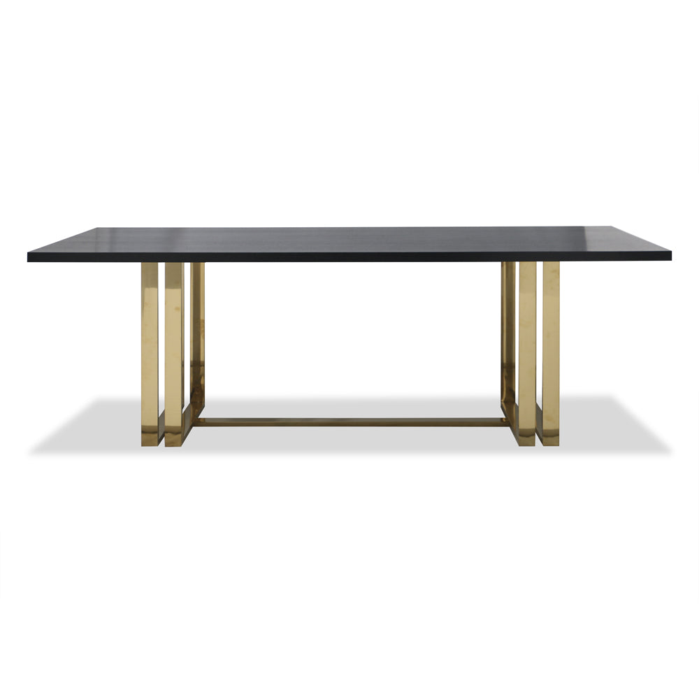 Product photograph of Liang Eimil Lennox Dining Table Gold from Olivia's.