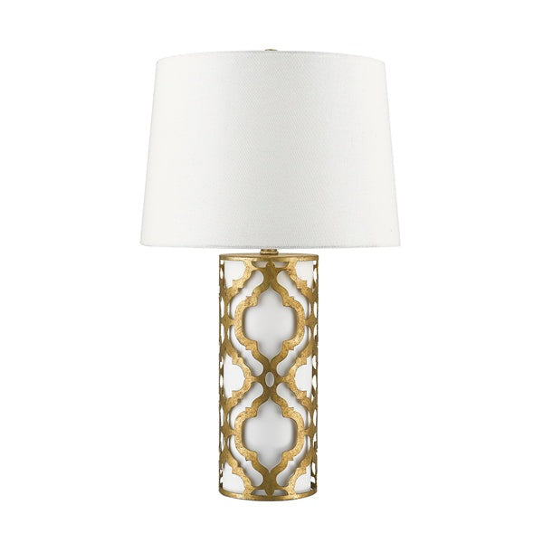 Product photograph of Elstead Arabella 1 Light Table Lamp Distressed Gold Outlet from Olivia's