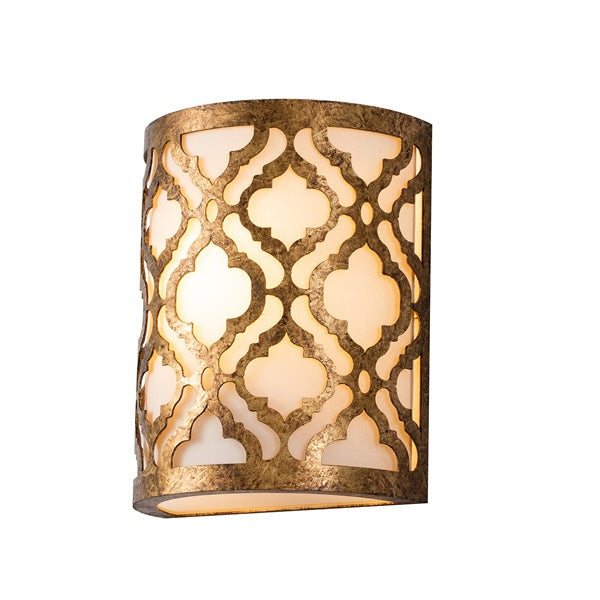 Product photograph of Elstead Arabella 1 Light Wall Light Distressed Gold from Olivia's