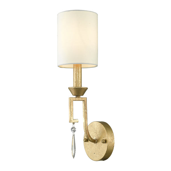 Elstead Lemuria 1 Light Wall Light Distressed Gold