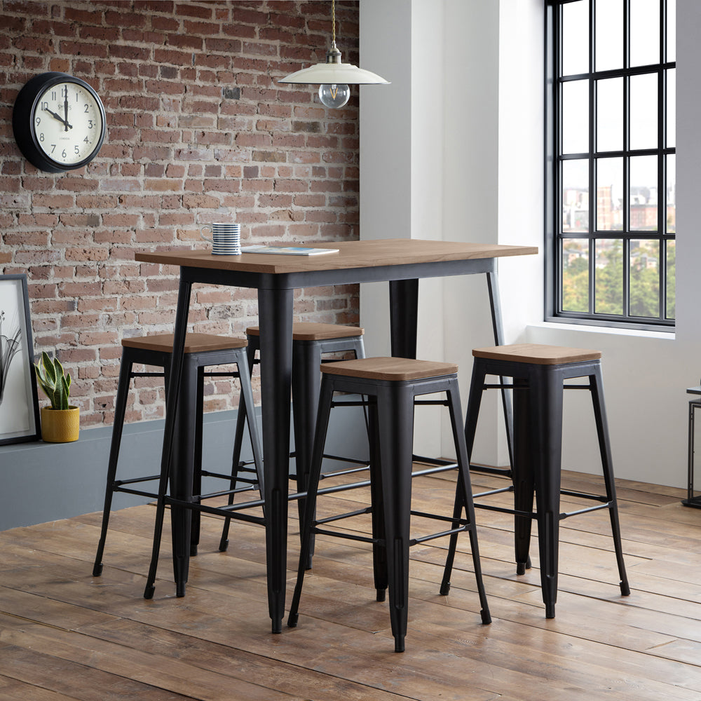 Product photograph of Olivia S Set Of 4 Grafnton Backless Bar Stools from Olivia's