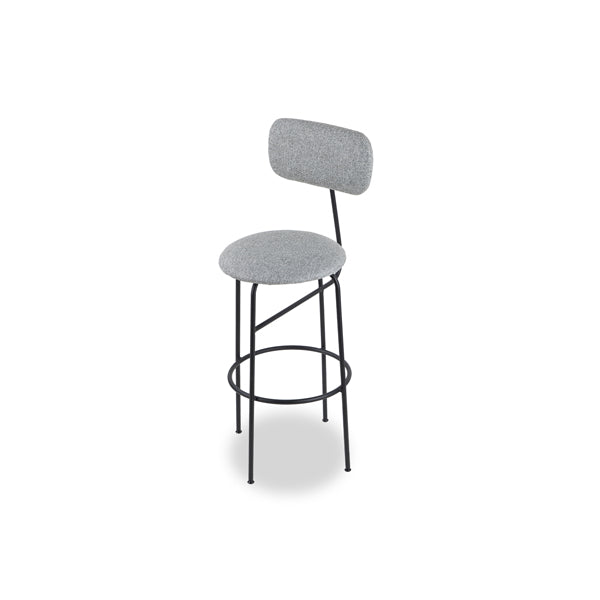 Product photograph of Liang Eimil Seclus Bar Stool - Emporio Grey Fabric from Olivia's.