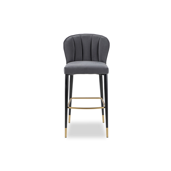 Product photograph of Liang Eimil Maya Kaster Ancor Grey Bar Stool Outlet from Olivia's.