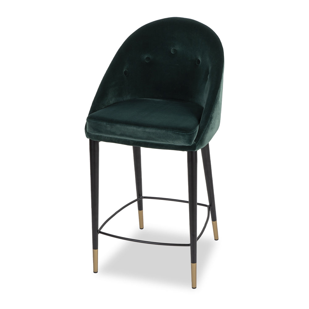 Product photograph of Liang Eimil Arden Counter Stool Gainsborough Emerald Green from Olivia's