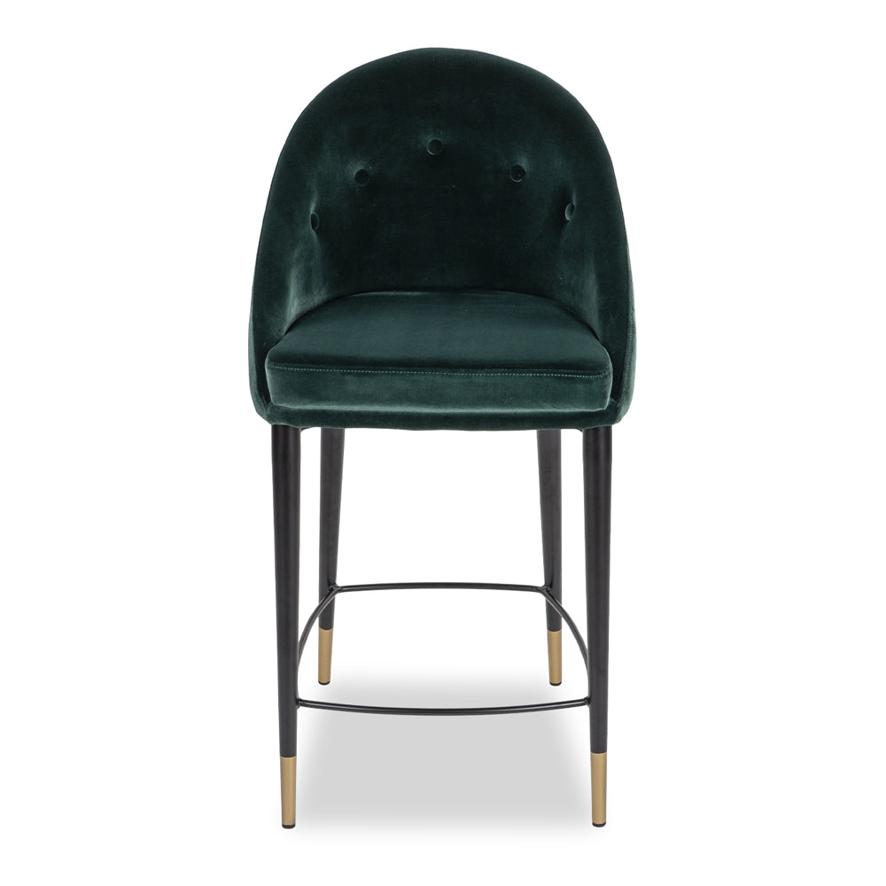Product photograph of Liang Eimil Arden Counter Stool Gainsborough Emerald Green from Olivia's.