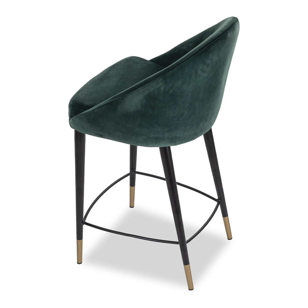 Product photograph of Liang Eimil Arden Counter Stool Gainsborough Emerald Green from Olivia's.