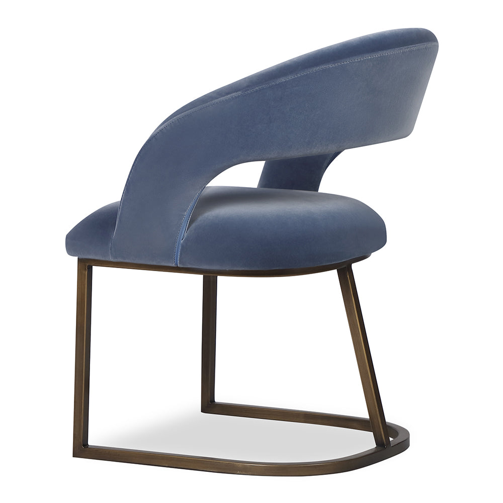 Product photograph of Liang Eimil Alfie Dining Chair Cobalt Blue from Olivia's.