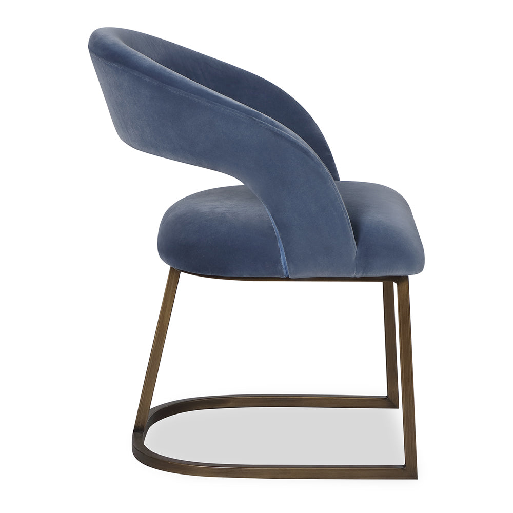 Product photograph of Liang Eimil Alfie Dining Chair Cobalt Blue from Olivia's.