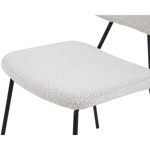 Product photograph of Liang Eimil Tatini Boucle Sand Dining Chair from Olivia's.