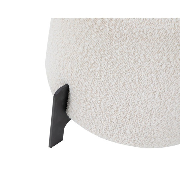 Product photograph of Liang Eimil Koldrum Boucle Sand Footstool from Olivia's.