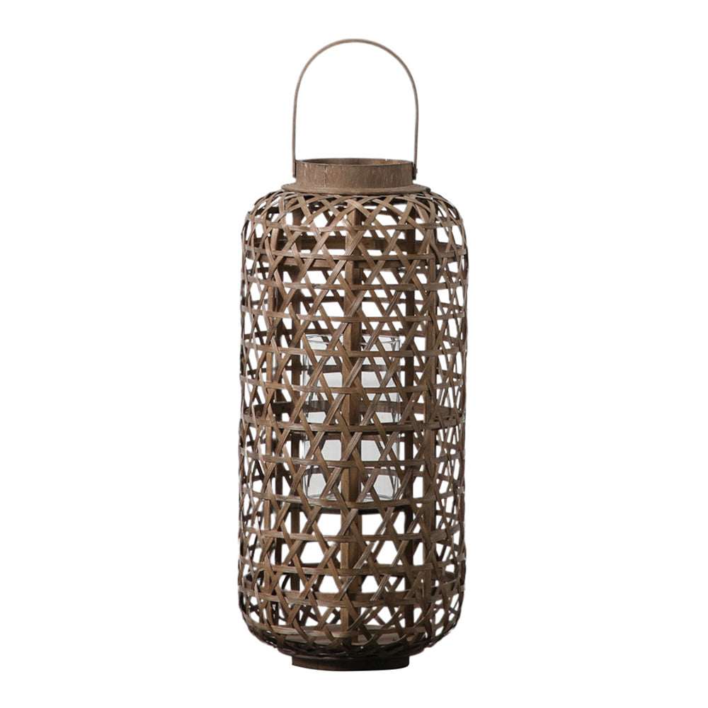 Product photograph of Gallery Interiors Abdias Lantern Brown Small from Olivia's