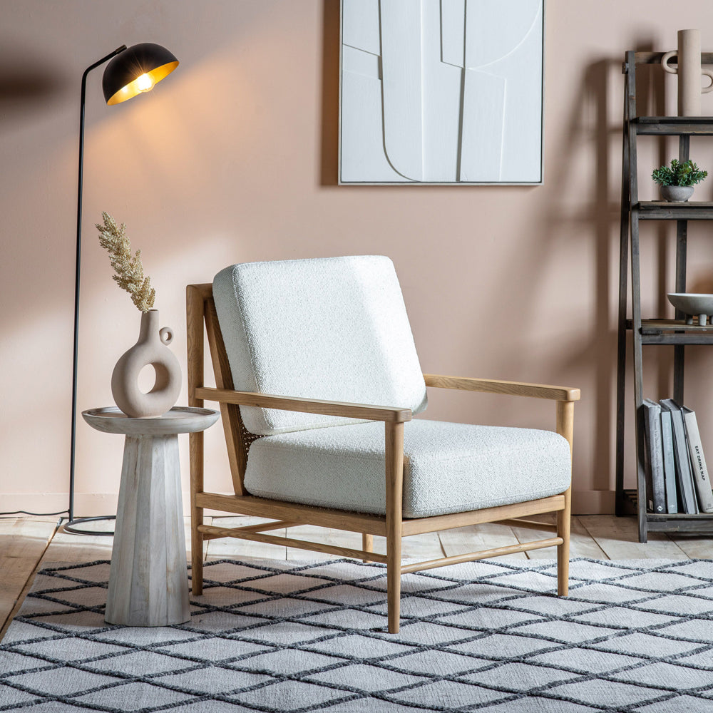 Product photograph of Gallery Interiors Adalfarus Armchair In Cream from Olivia's