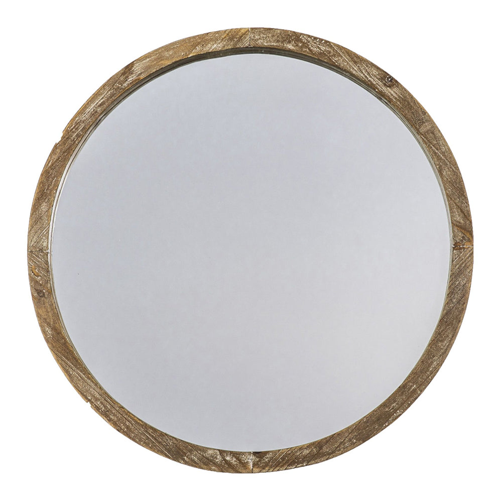 Product photograph of Gallery Interiors Apollo Mirror Round Natural Small from Olivia's