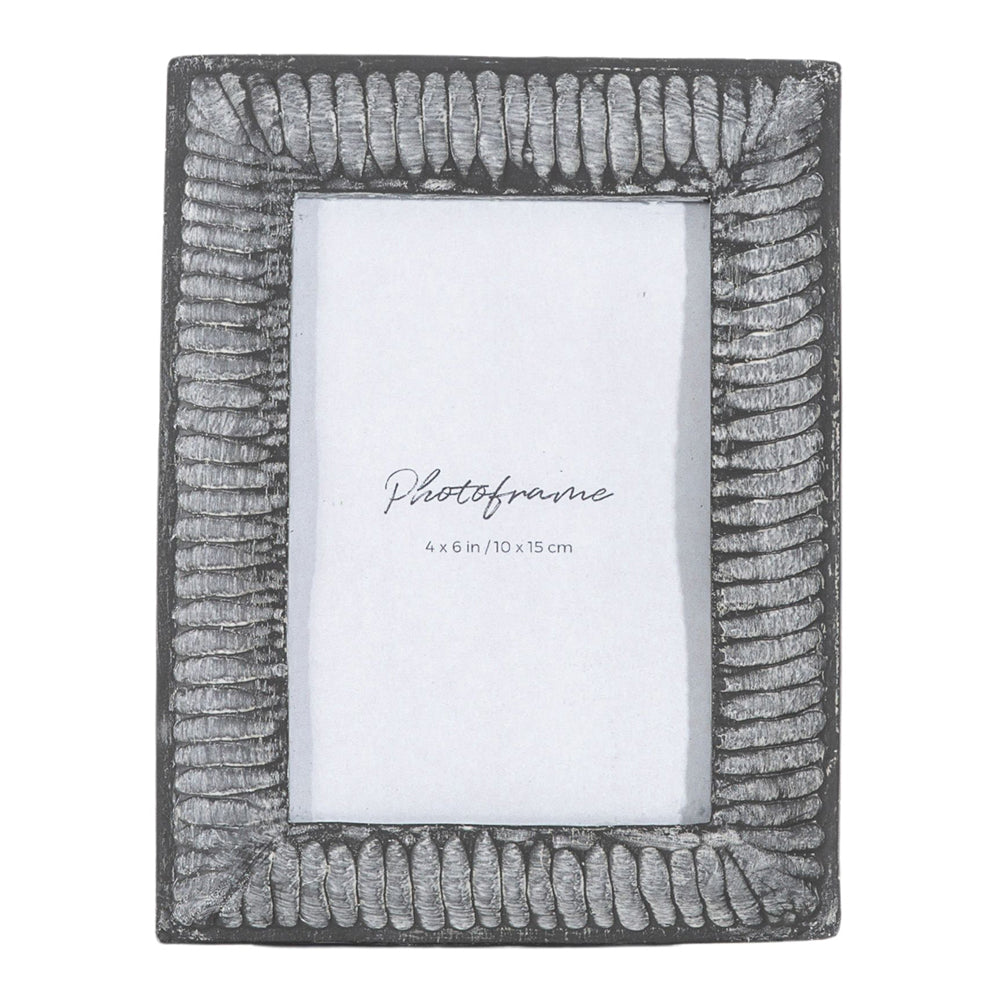 Product photograph of Gallery Interiors Aurelia Photo Frame Grey Wash Small from Olivia's