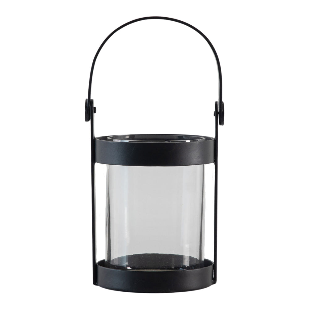 Product photograph of Gallery Interiors Campbell Lantern Black from Olivia's