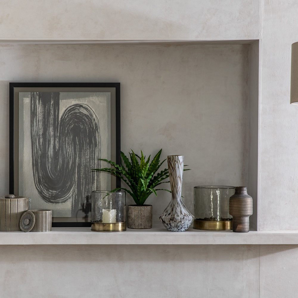 Product photograph of Gallery Interiors Chaney Vase Grey Large from Olivia's