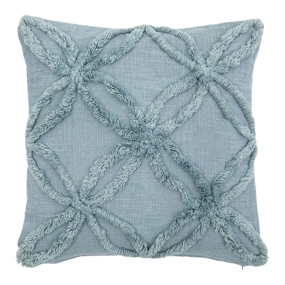 Gallery Interiors Charna Tufted Cushion Blue