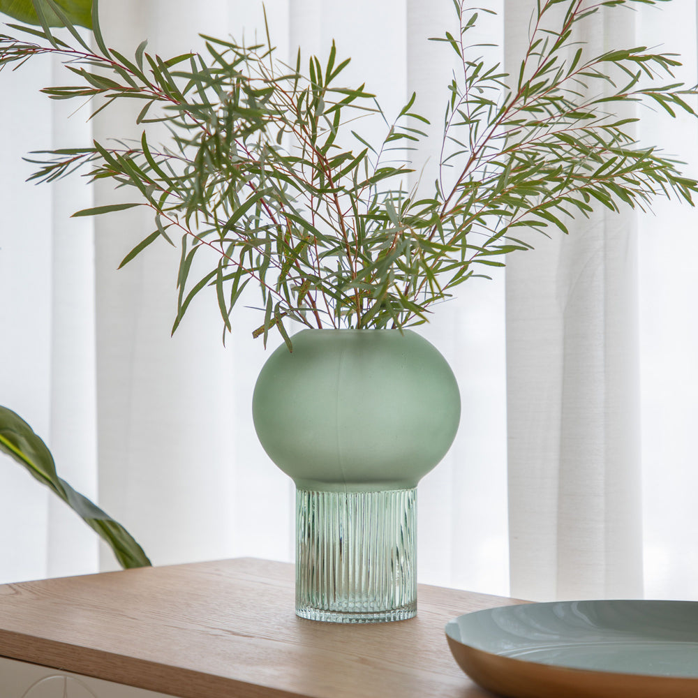 Gallery Interiors Cruz Vase Green