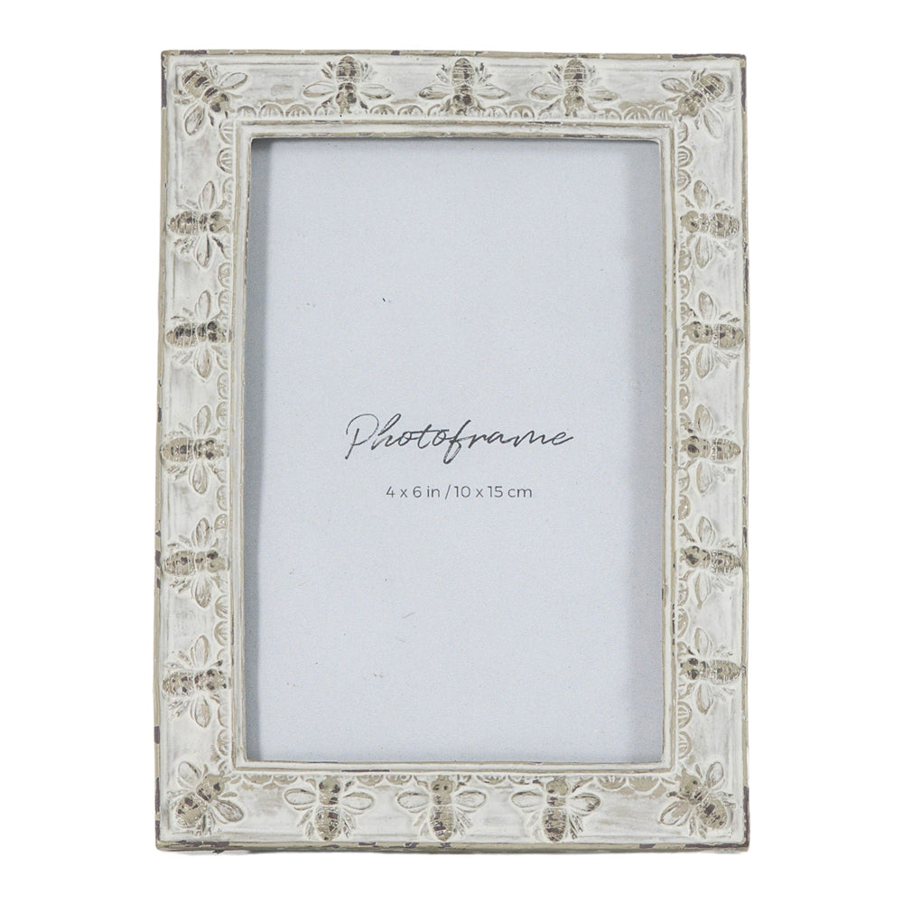 Product photograph of Gallery Interiors Dallas Honey Bee Photo Frame Antique Grey Mini from Olivia's