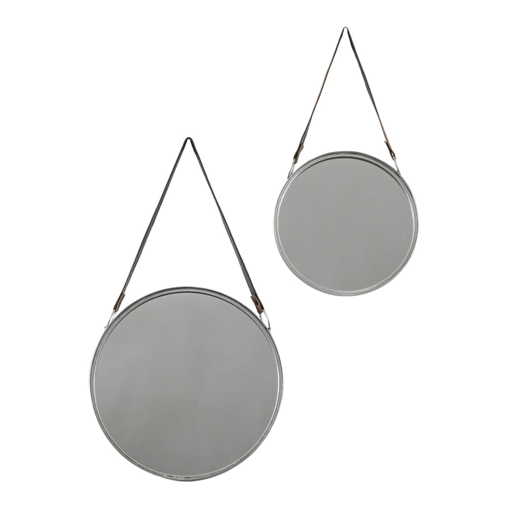 Product photograph of Gallery Interiors Set Of 2 Fonesca Wall Mirror Silver from Olivia's