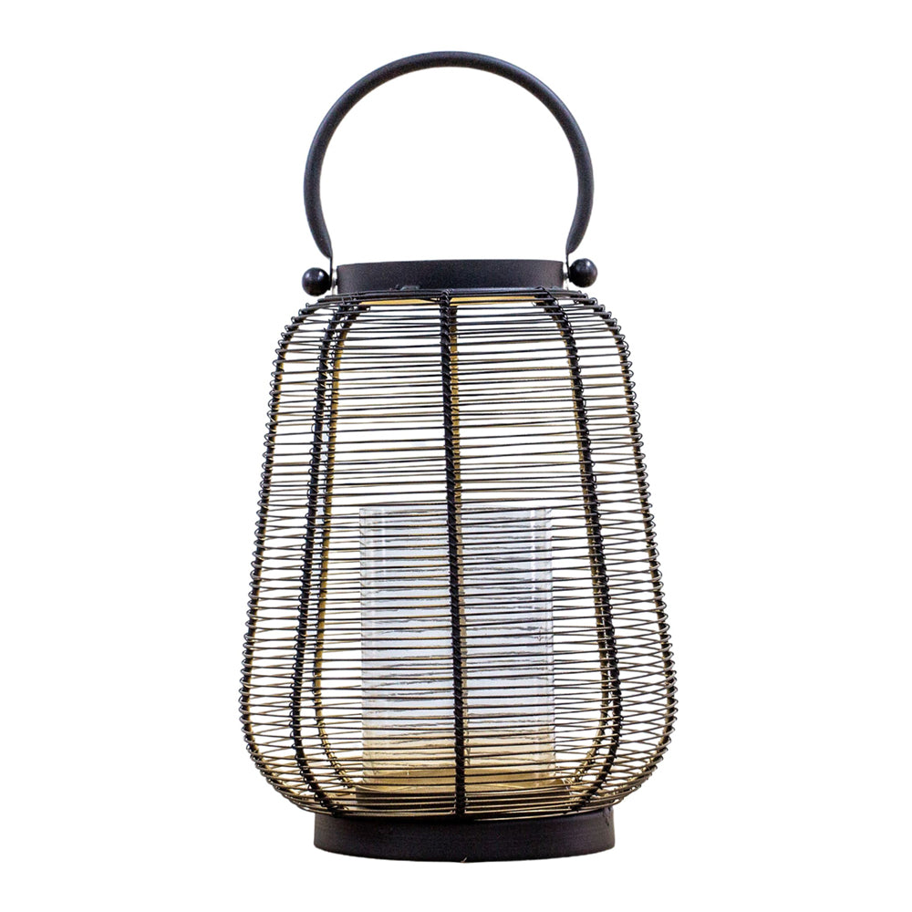 Product photograph of Gallery Interiors Fraser Lantern Black Gold Large from Olivia's