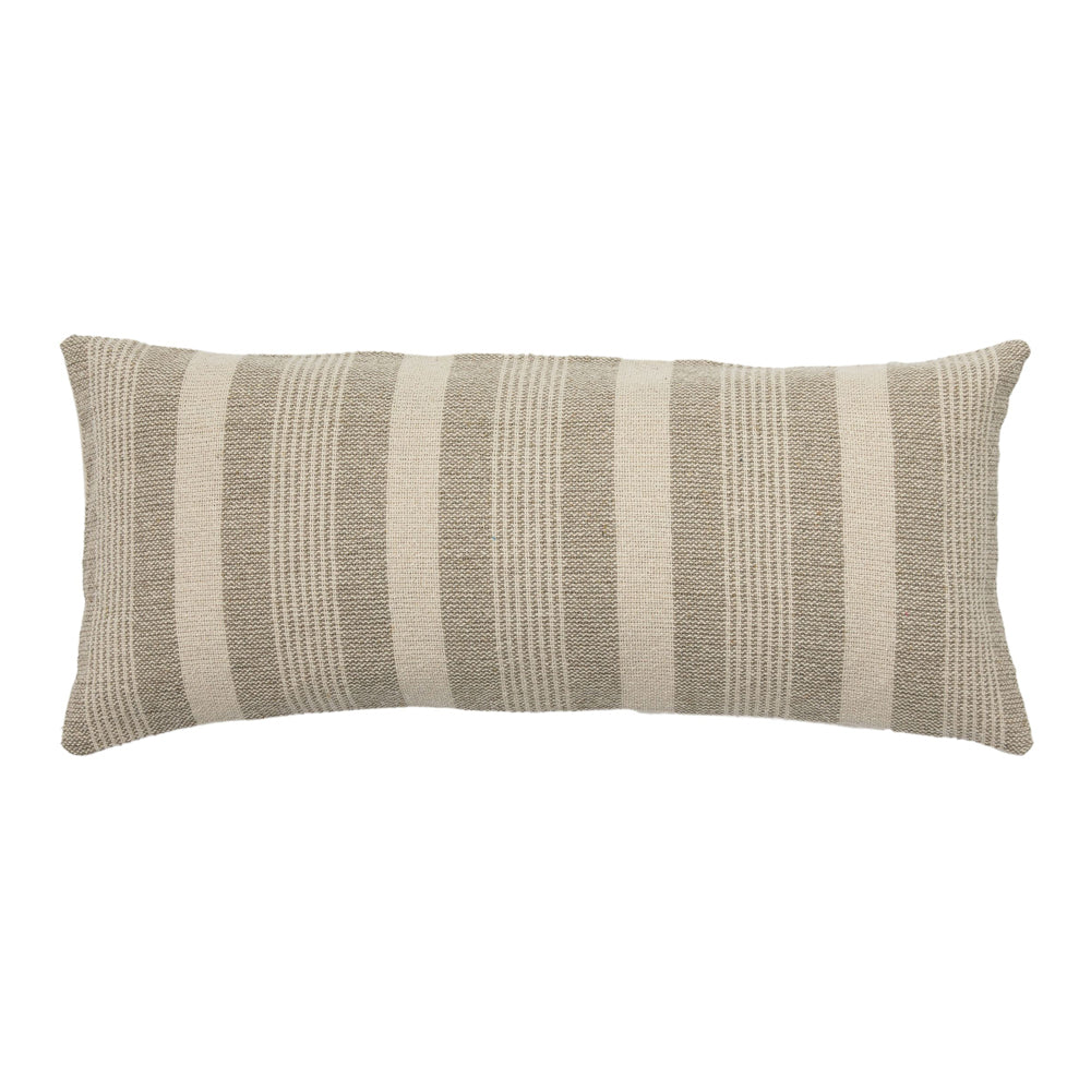 Gallery Interiors Garnette Stripe Rectangle Stripe Cushion Taupe