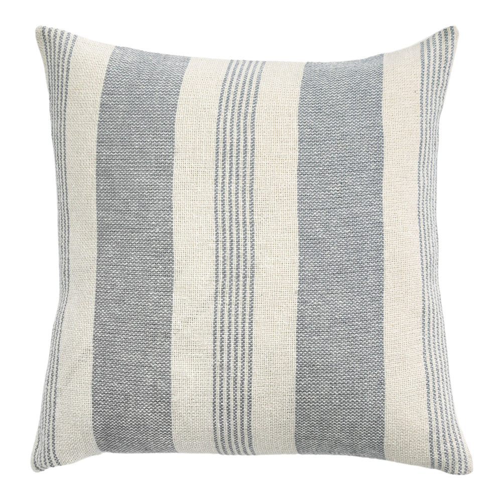 Product photograph of Gallery Interiors Garnette Stripe Square Stripe Cushion Grey from Olivia's