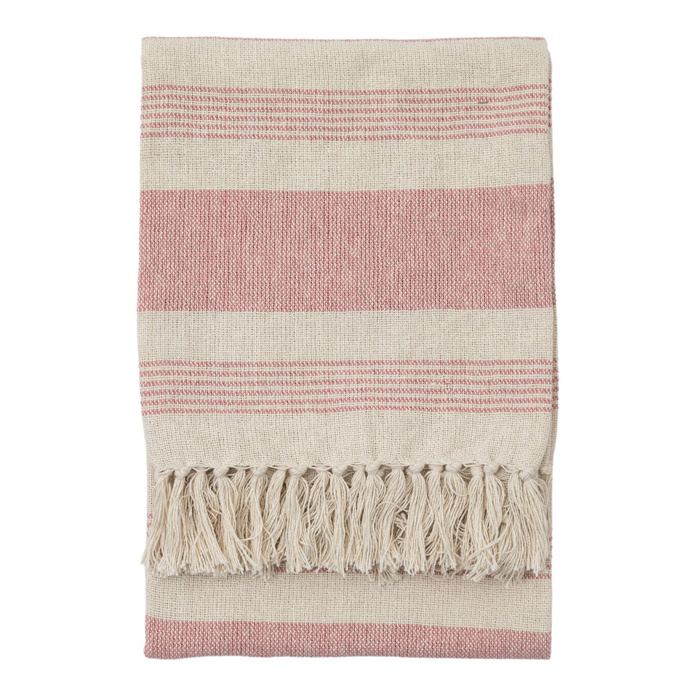 Product photograph of Gallery Interiors Garnette Stripe Stripe Throw Blush from Olivia's