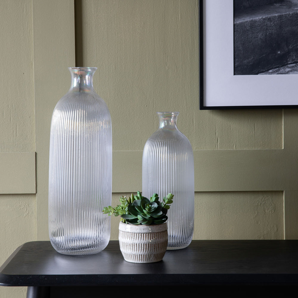 Product photograph of Gallery Interiors Kato Vase Clear Large from Olivia's