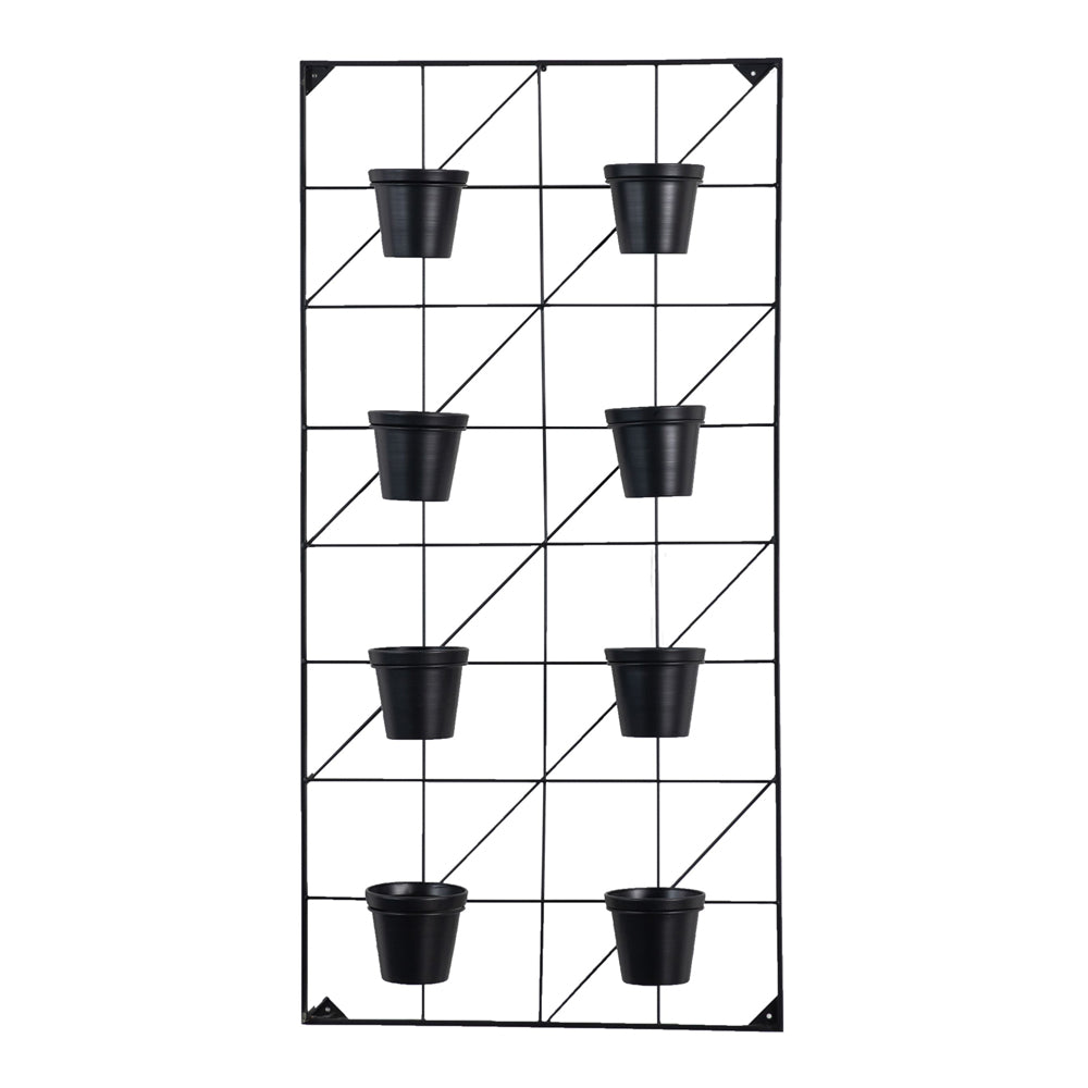 Product photograph of Gallery Interiors Lina Wall Planters Black Small from Olivia's