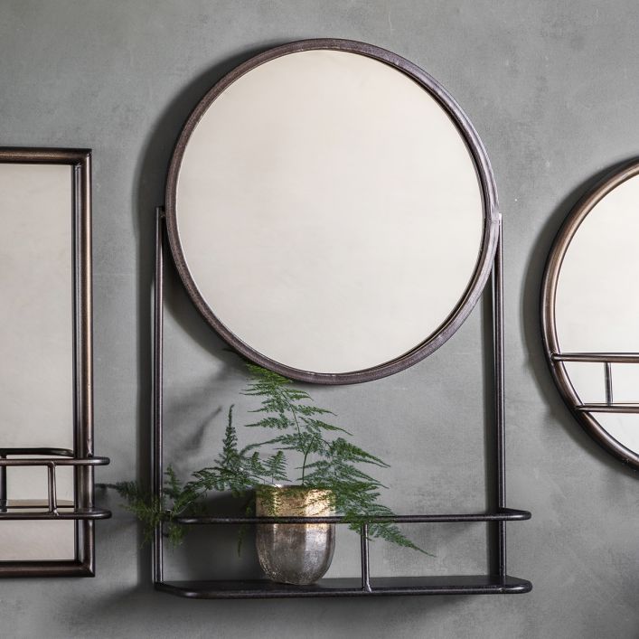 Product photograph of Gallery Interiors Maddison Wall Mirror In Bronze from Olivia's.