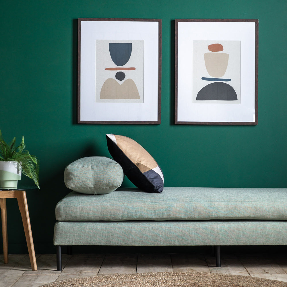 Product photograph of Gallery Interiors Set Of 2 Manfred Abstract Wall Art Multicoloured from Olivia's