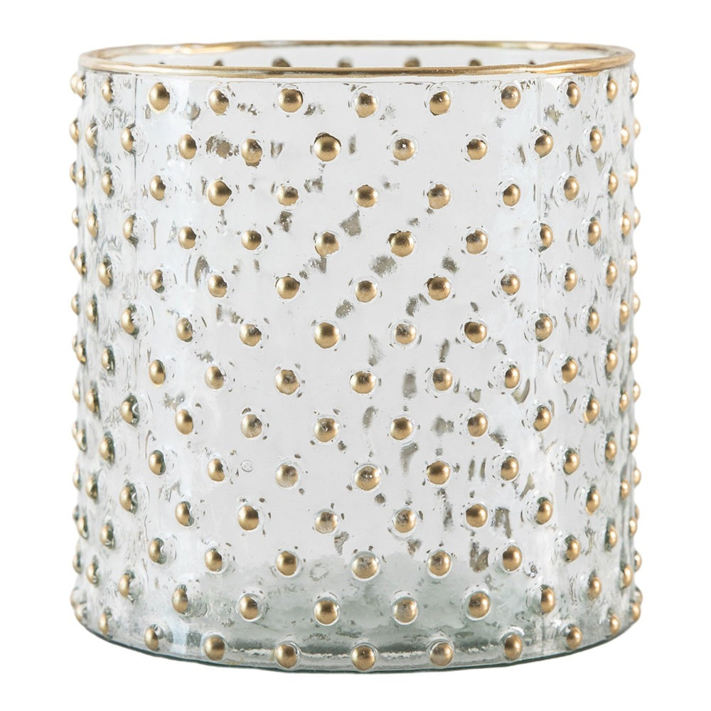 Product photograph of Gallery Interiors Platt Spotty Votive Gold from Olivia's