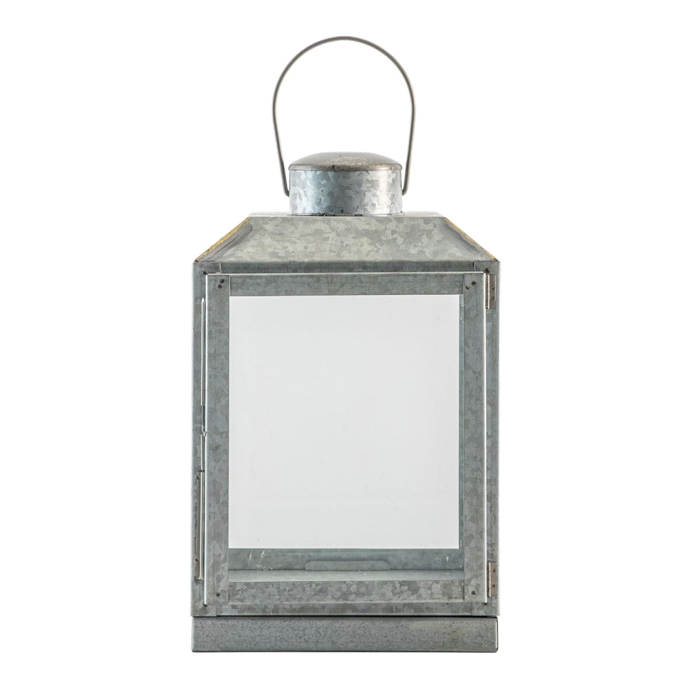 Product photograph of Gallery Interiors Ryder Lantern Silver Small from Olivia's