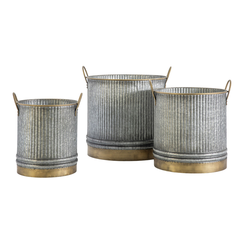 Gallery Interiors Set Of 3 Samara Planter