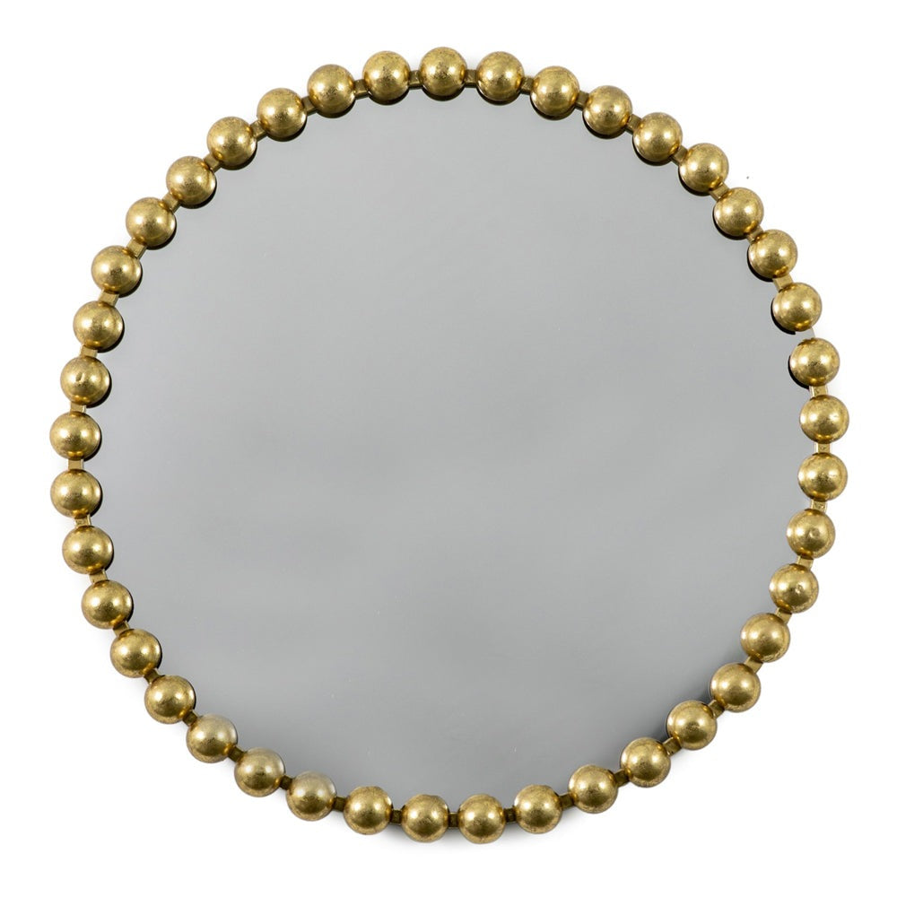 Product photograph of Gallery Interiors Selena Round Wall Mirror Gold from Olivia's