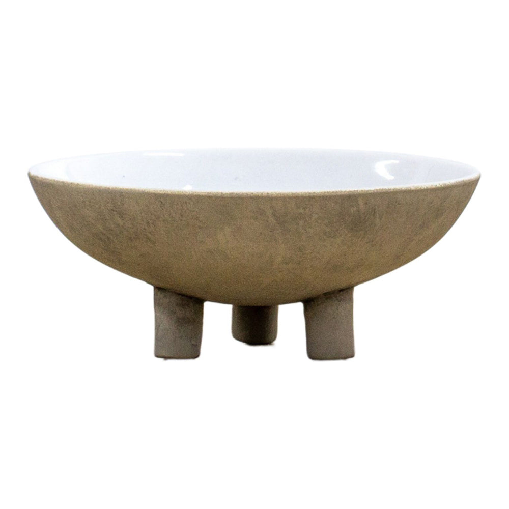 Product photograph of Gallery Interiors Taro Bowl Natural And White Small from Olivia's