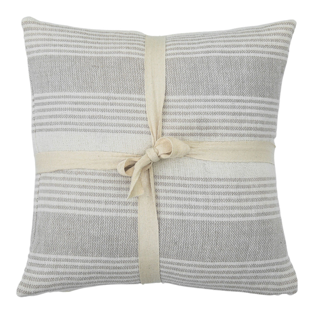 Product photograph of Gallery Interiors Set Of 2 Westley Stripe Cushion Grey from Olivia's