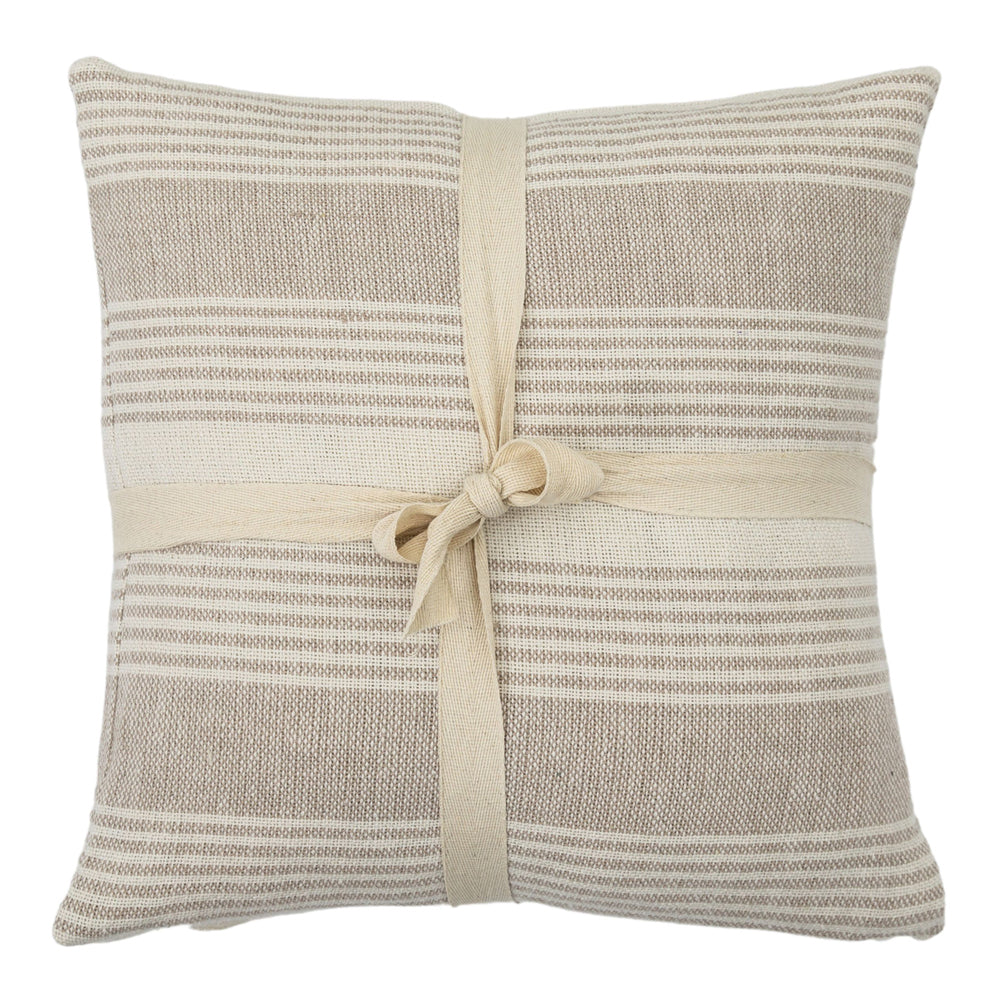 Product photograph of Gallery Interiors Set Of 2 Westley Stripe Cushion Taupe from Olivia's