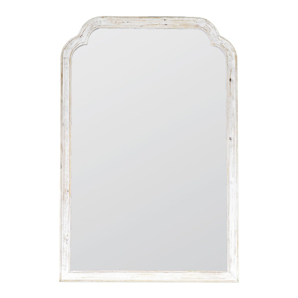 Product photograph of Gallery Interiors Zarina Wall Mirror Wood White from Olivia's