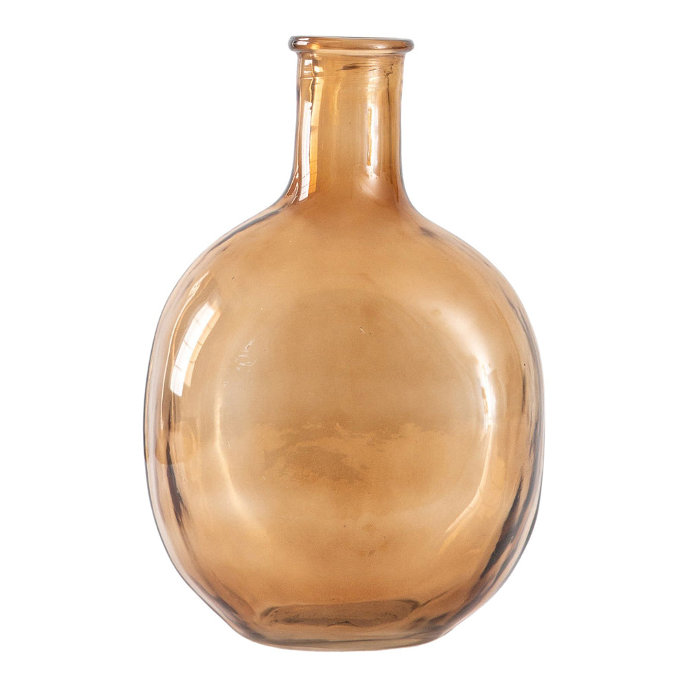 Gallery Interiors Zeman Bottle Vase Brown Small Outlet Small